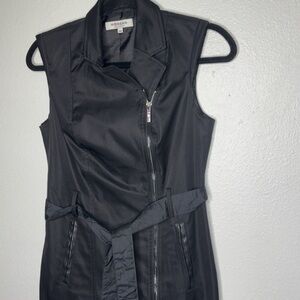 Morgan De Toi Black Women's Dress Zipped fitted Sz 4